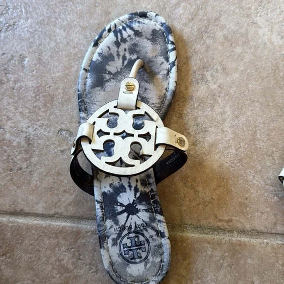 Tory Burch Blue and White Miller sandals 6.5 - Picture 2 of 5